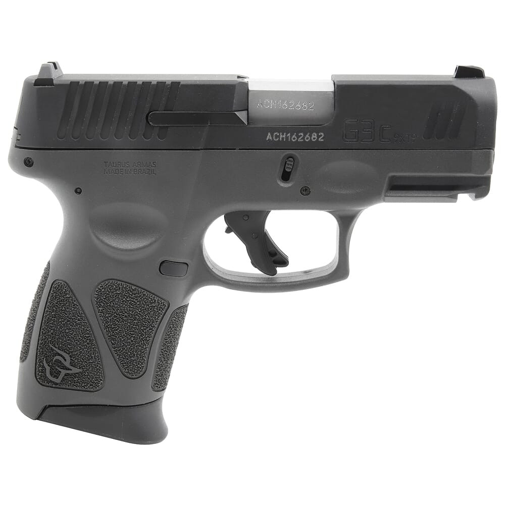 Taurus G3C 9mm GR/Bk 3.26" Pistol w/(3)12rd Mags 1-G3C931G