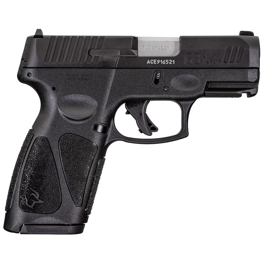Taurus G(3)SR 9mm Bk/Bk 3.26" Non-Manual Safety Pistol w/(2)10rd Mags 1-G3XSR9031-10