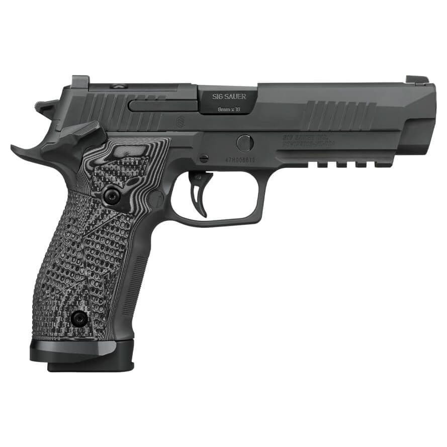 Sig Sauer P226 X-Five Extreme Custom Works 9mm 5" Bbl SAO X-Ray 3 Fixed Sights & Plate Black/Gray G10 Black Pistol w/(3) 10rd Mags 226X5-9-XTM-SAO-10