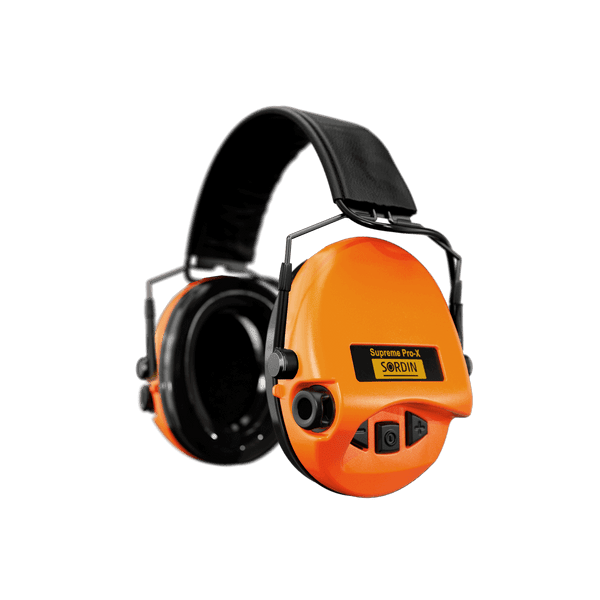 Sordin Supreme Pro-X PVC US Slim Headband Ember Hearing Protector 74302-X-L-14-S-US
