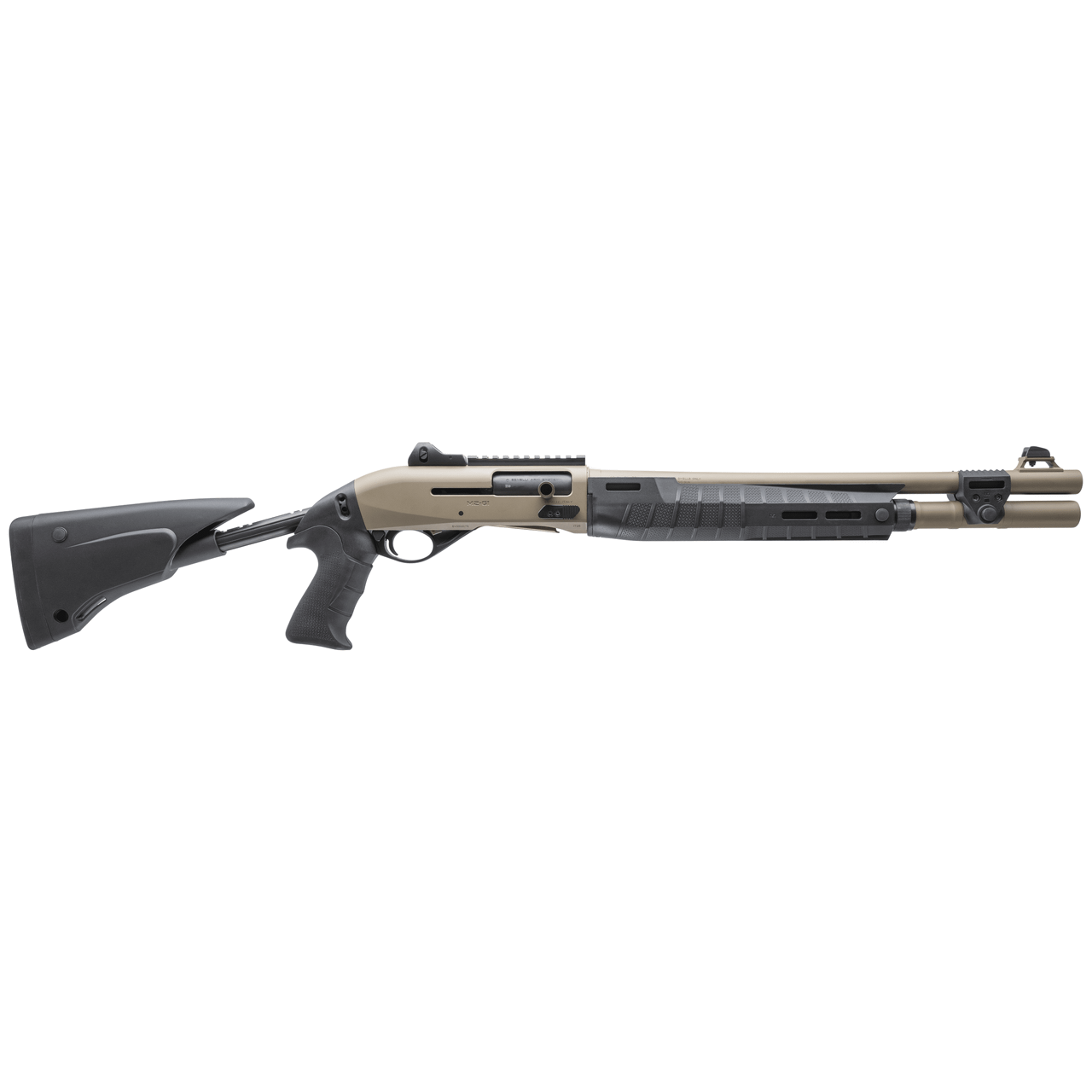 Benelli M2-G1 Tactical 922r 12ga 18.5" Bbl 7+1 Cap Ghost Ring Sights 5-Position Stock Pistol Grip FDE Shotgun 11617