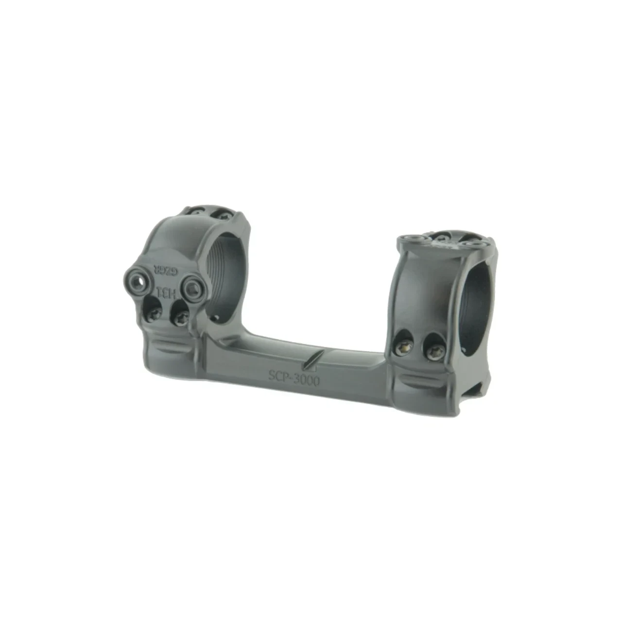 Spuhr Interface Mount 30mm 1" Height 0-MIL/MOA Picatinny Scope Mount w/ 10-Degree Wedge SCP-3000D