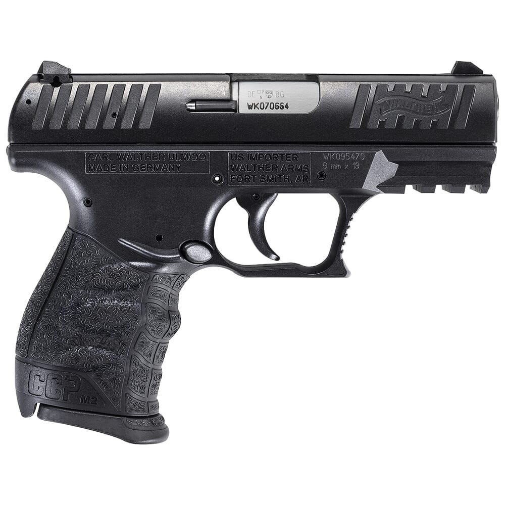 Walther Arms CCP M2+ 9mm 3.54" Bbl Black Pistol w/(2) 8rd Mags 5083500
