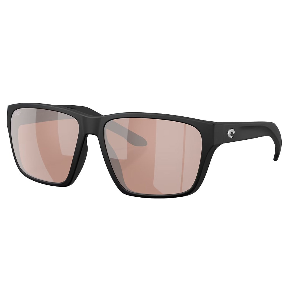 Costa Del Mar Next Gen Rizzler Men's Netplus Black Frame Copper Silver Mirror 580P Polarized Lens Sunglasses 06S9141-91410455