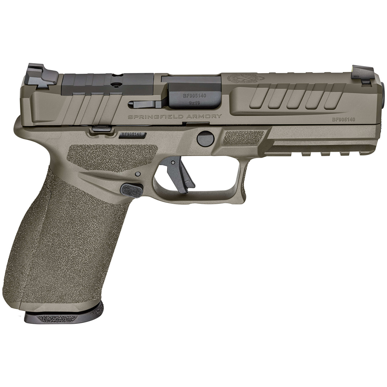 Springfield Armory Echelon 4.5F Full Size 9mm 4.5" Bbl OD Green Handgun w/ U- Dot Tritium Sights, 2x15rd Mags EC9459G-U-15