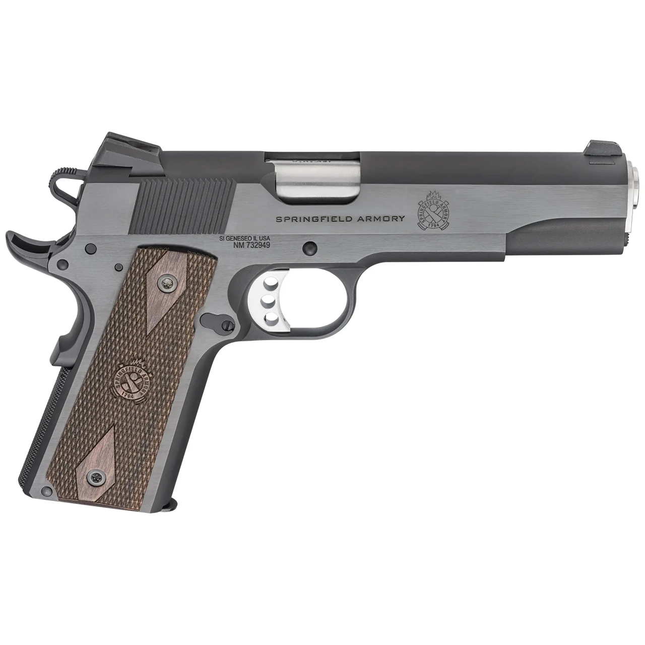 Springfield Armory 1911 Garrison 9mm 5" Bbl Blued Handgun w/ Low profile 3-Dot Sights, 1x9rd Mag PX9419
