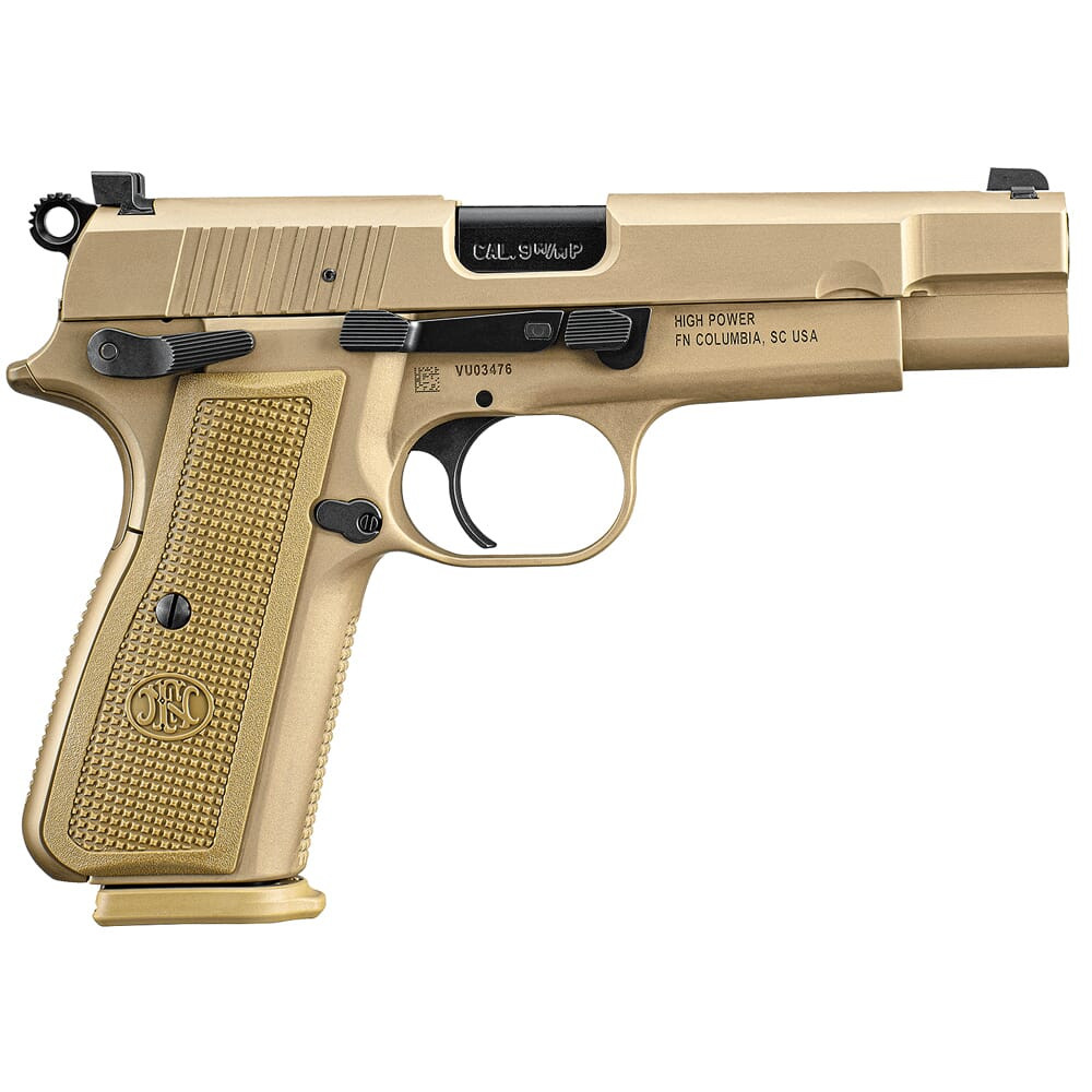 FN America High Power 9mm 4.7" Bbl FDE DS Pistol w/(2) 17rd Mags 66-101069