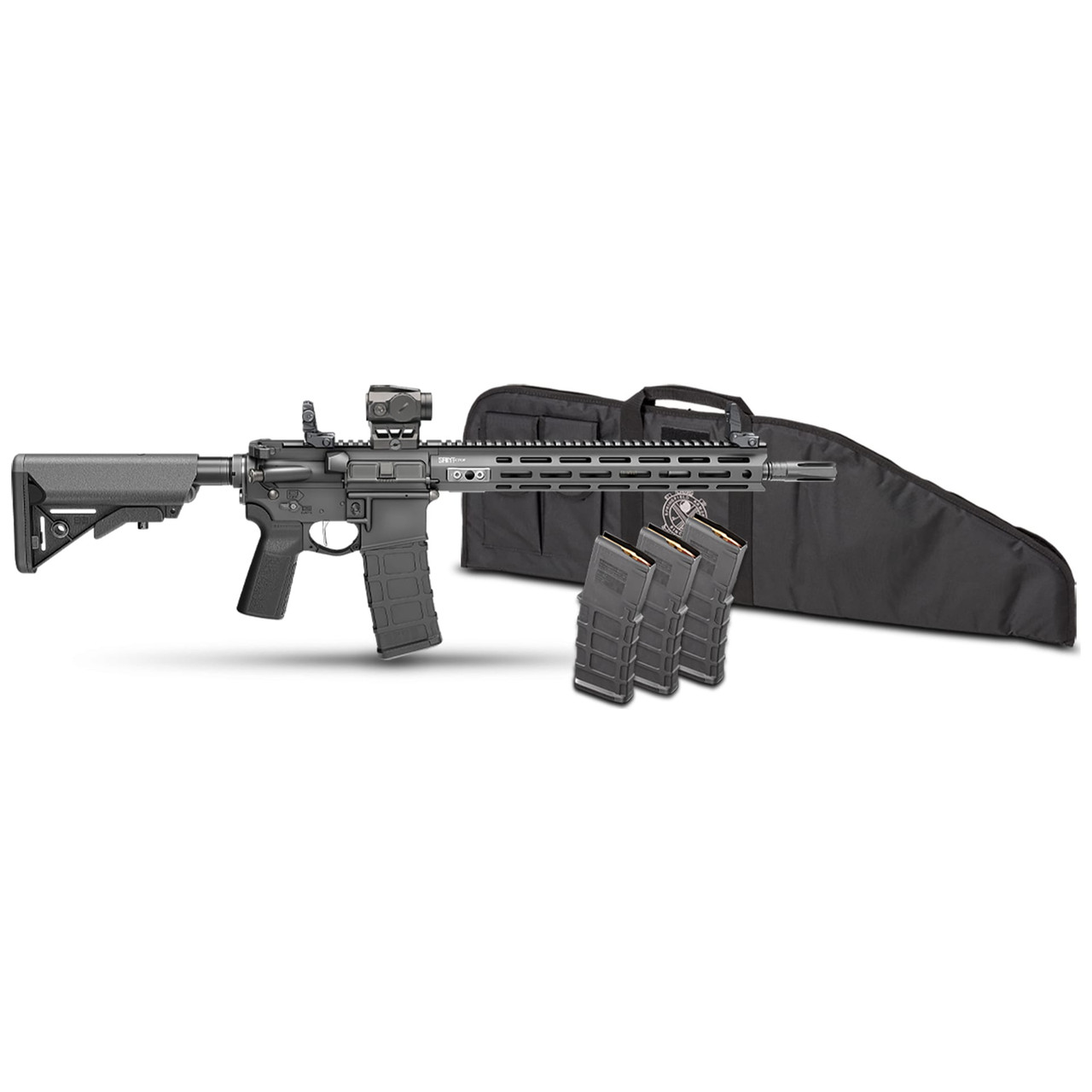 Springfield Armory Saint Victor 5.56 NATO 14" Bbl Black Rifle w/ Viridian Venta Green Dot, Rifle Bag, P&W Barrel, 4x30rd Mags STV914556B-V2-B5-PAC