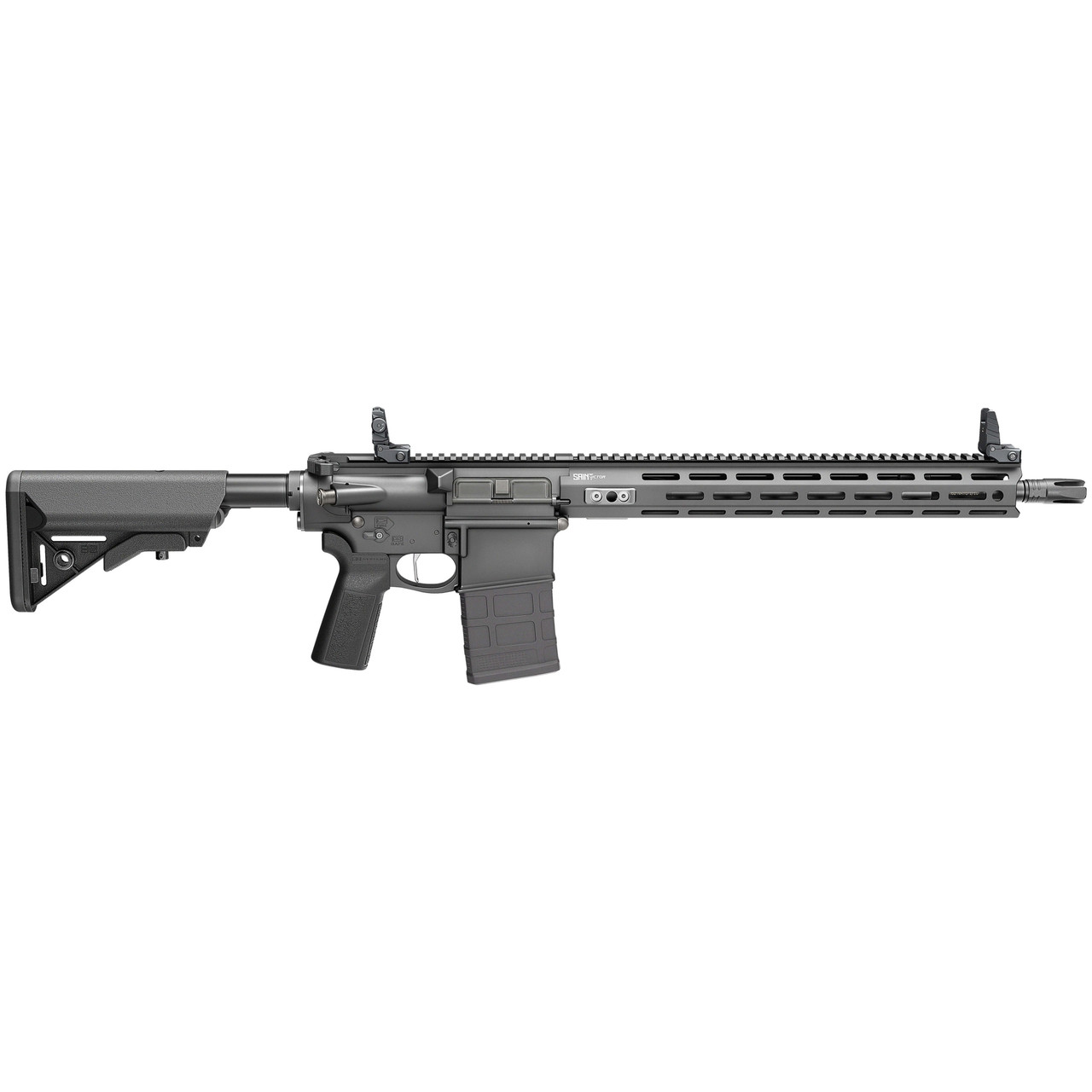 Springfield Armory Saint Victor .308 Win 16" Bbl Black Rifle w/ B5 Stock, Flip-Up Sights, 1x20rd Mag STV916308B-V2-B5
