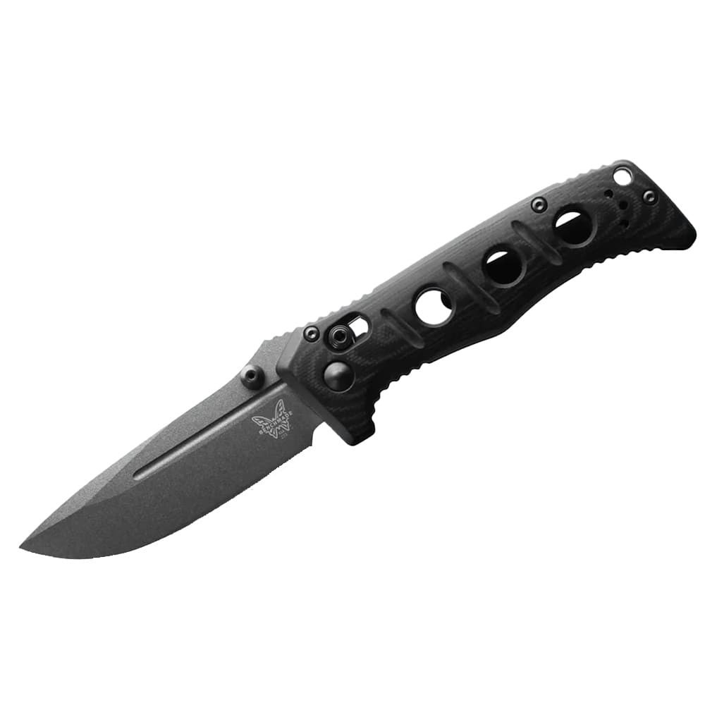 Benchmade Mini Adamas Magnacut 63-65HRC Drop-point 3.25" Knife w/Black G10 Handle 273GY-04