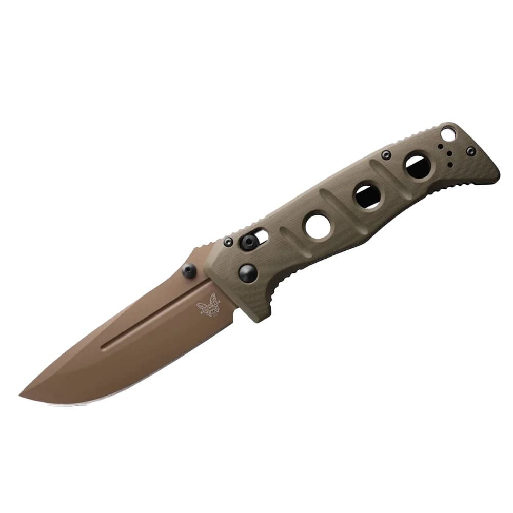 Benchmade Adamas Magnacut 63-65HRC Drop-point 3.78" Knife w/Olive Drab G10 Handle 275FE-04
