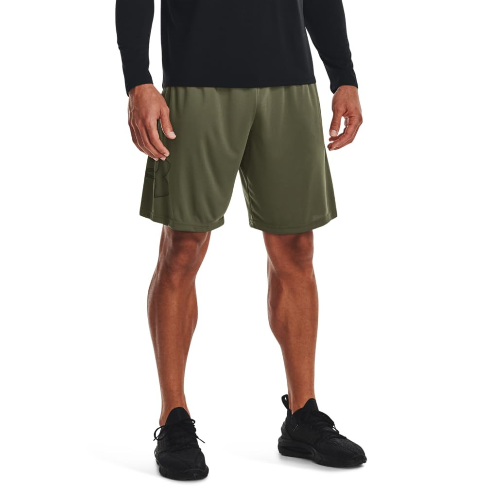 Under Armour Men's Tech Graphic Marine OD Green/Black Shorts 1306443-39000