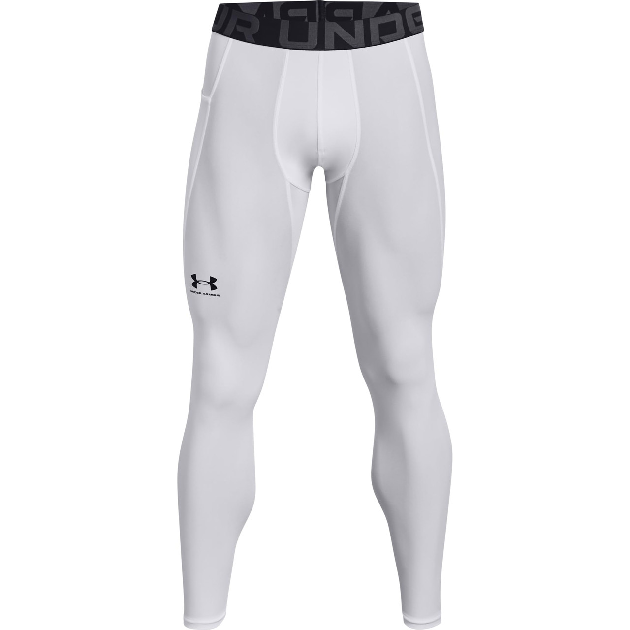Under Armour Men's Heatgear Armour White/Black Leggings 1361586-10000