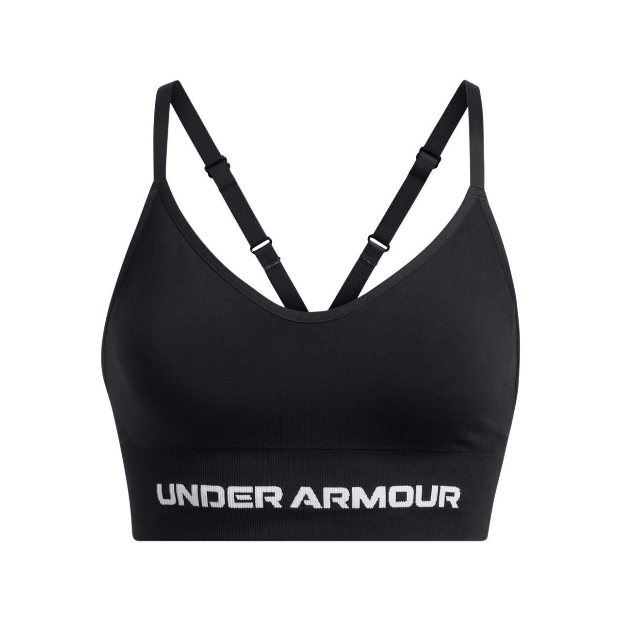 Under Armour Women's Vanish Seamless Low Bra Black/White 1384417-00100