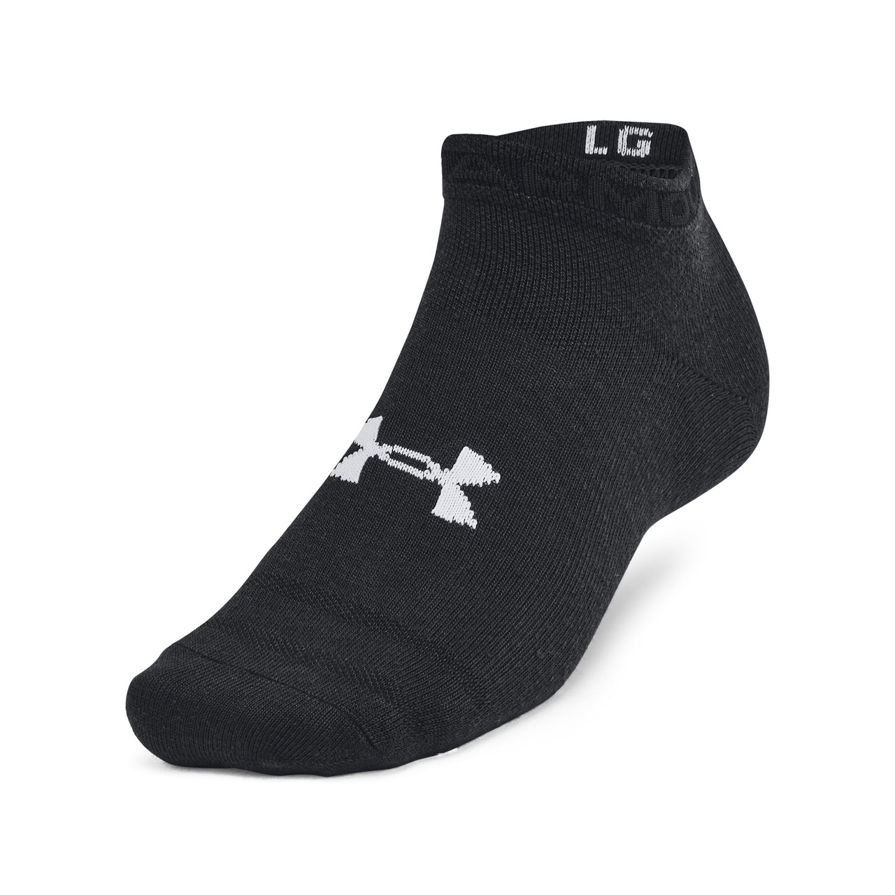 Under Armour Adult Unisex Essential Black/Halo Gray Low Socks 1386239-00200