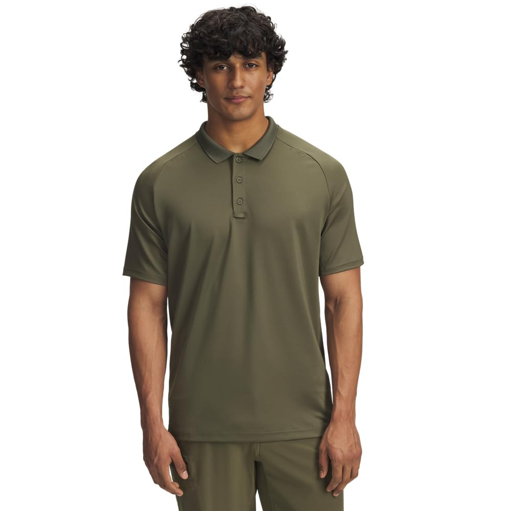 Under Armour Men's Tactical Shortsleeve Marine OD Green Performance Polo Shirt 6004146-39000