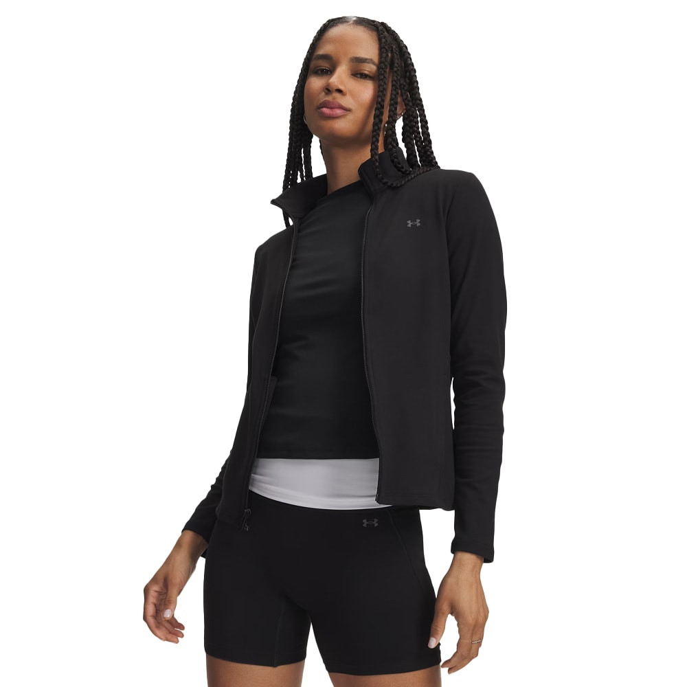 Under Armour Women's Motion Longsleeve Ultimate Black/Castlerock Zip-Up Jacket 6013776-00900