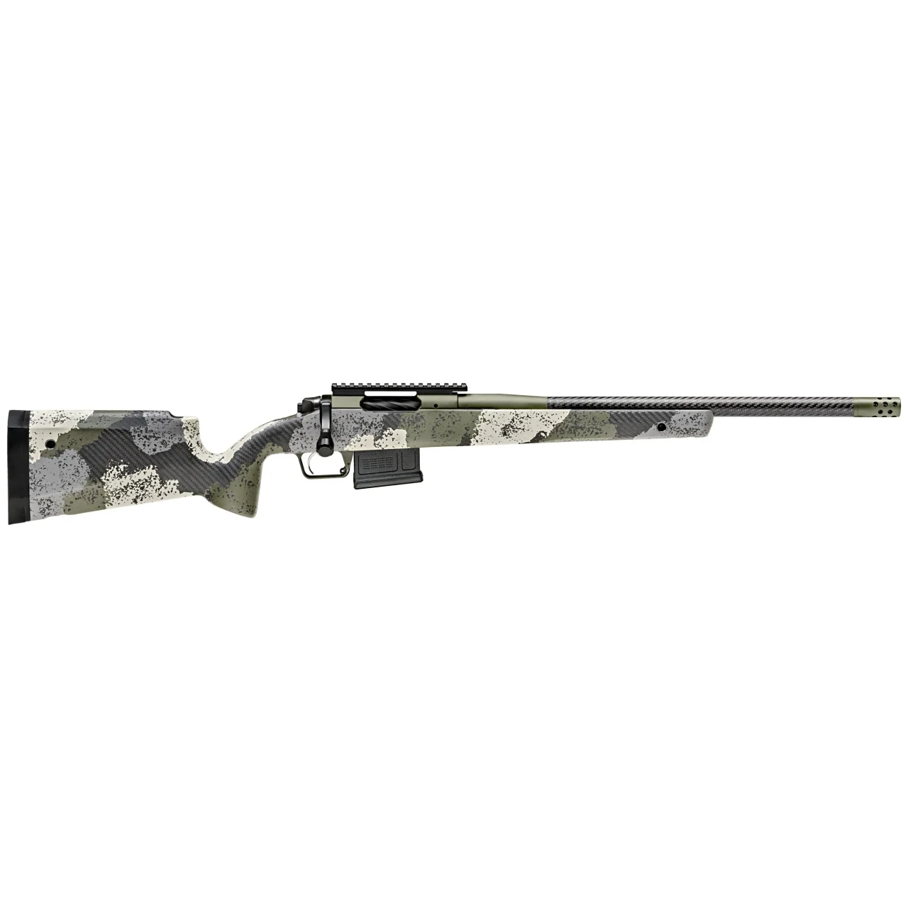 Springfield Armory Model 2020 Waypoint 6mm Creedmoor 20" Carbon Fiber Bbl Evergreen Rifle w/ Carbon Fiber Stock, Pc Rail, 1x5rd AICS Mag BAW9206CMCFG