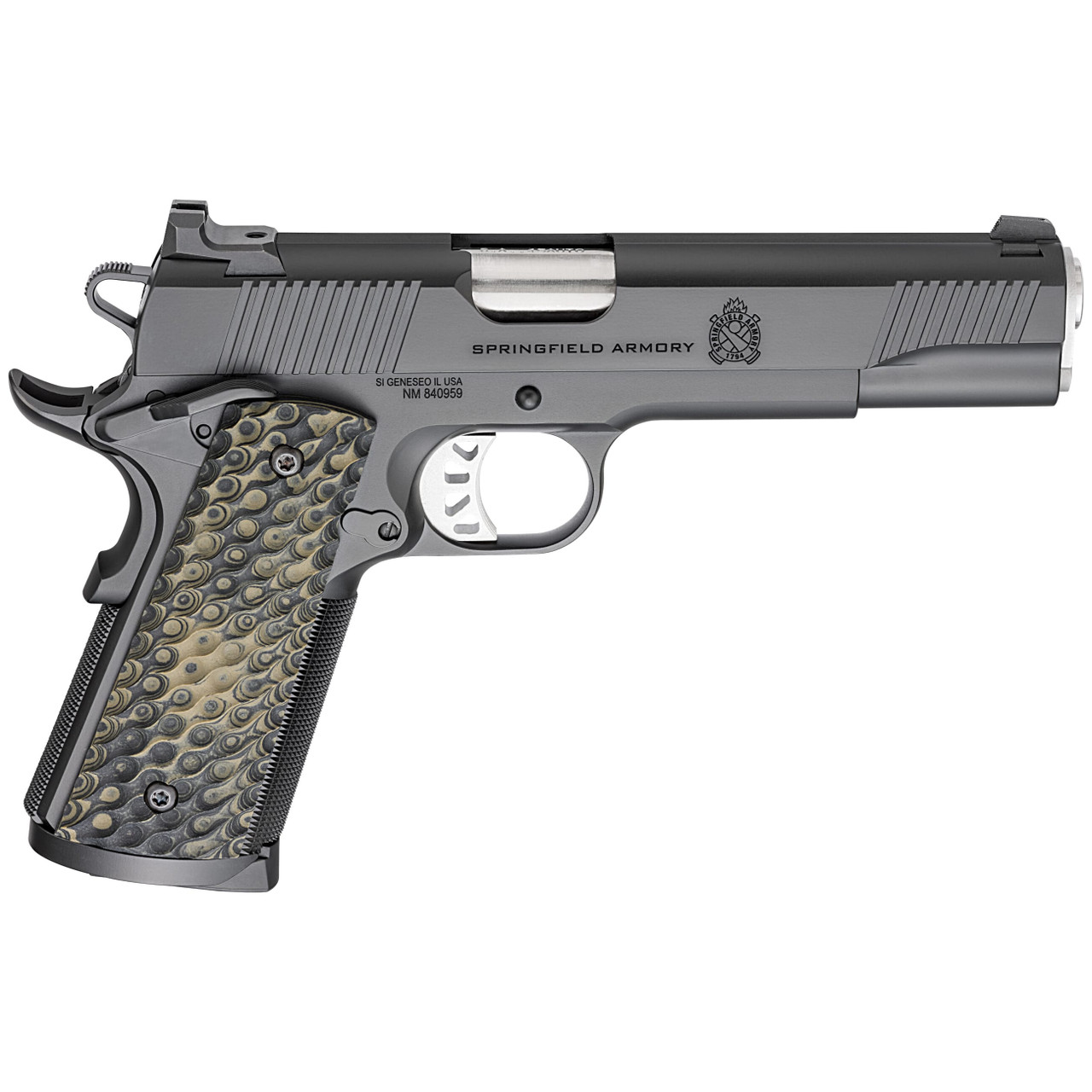 Springfield Armory 1911 Tactical Response .45 ACP 5" Bbl Black Handgun w/ 3-Dot Tritium Sights, 3x8rd Mags PC9125