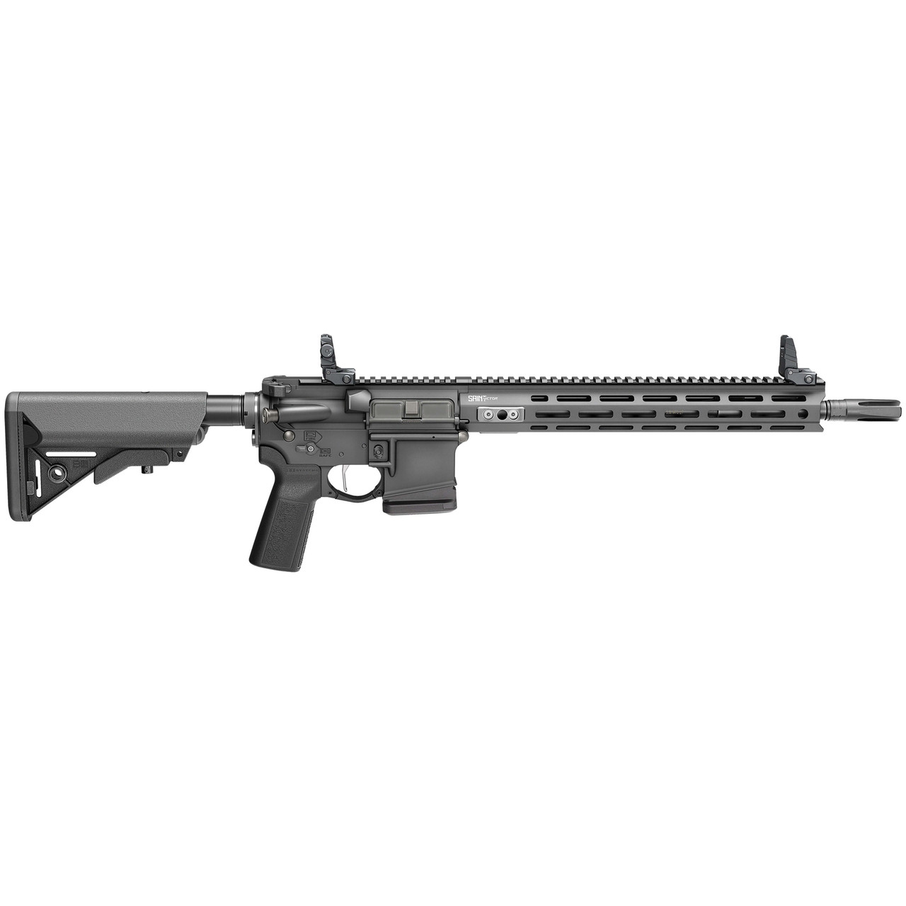 Springfield Armory Saint Victor 5.56 NATO 14" Bbl Black Rifle w/ B5 Stock, Flip-Up Sights, P&W Barrel, 1x10rd Mags STV914556BLC-V2-B5