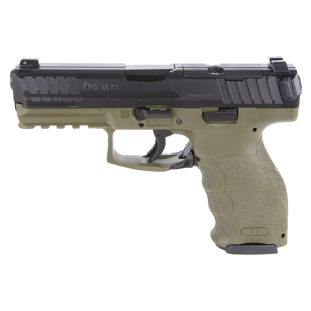 HK VP9 9mm 4.09" Bbl Optics Ready Green Pistol w/(2) 17rd Mags 81000611