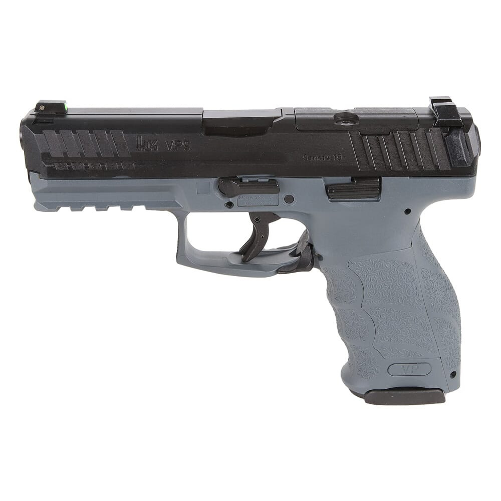 HK VP9 9mm 4.09" Bbl Optics Ready Grey Pistol w/(2) 17rd Mags 81000615