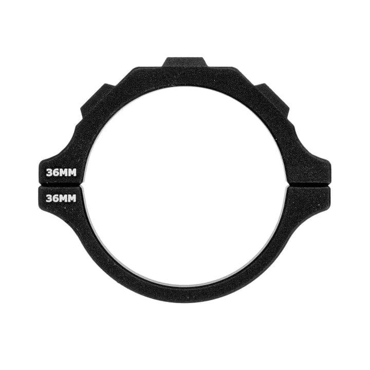 MDT 36mm Scope Tube Mounts with Adjustable V-Mount, Black 108713-BLK