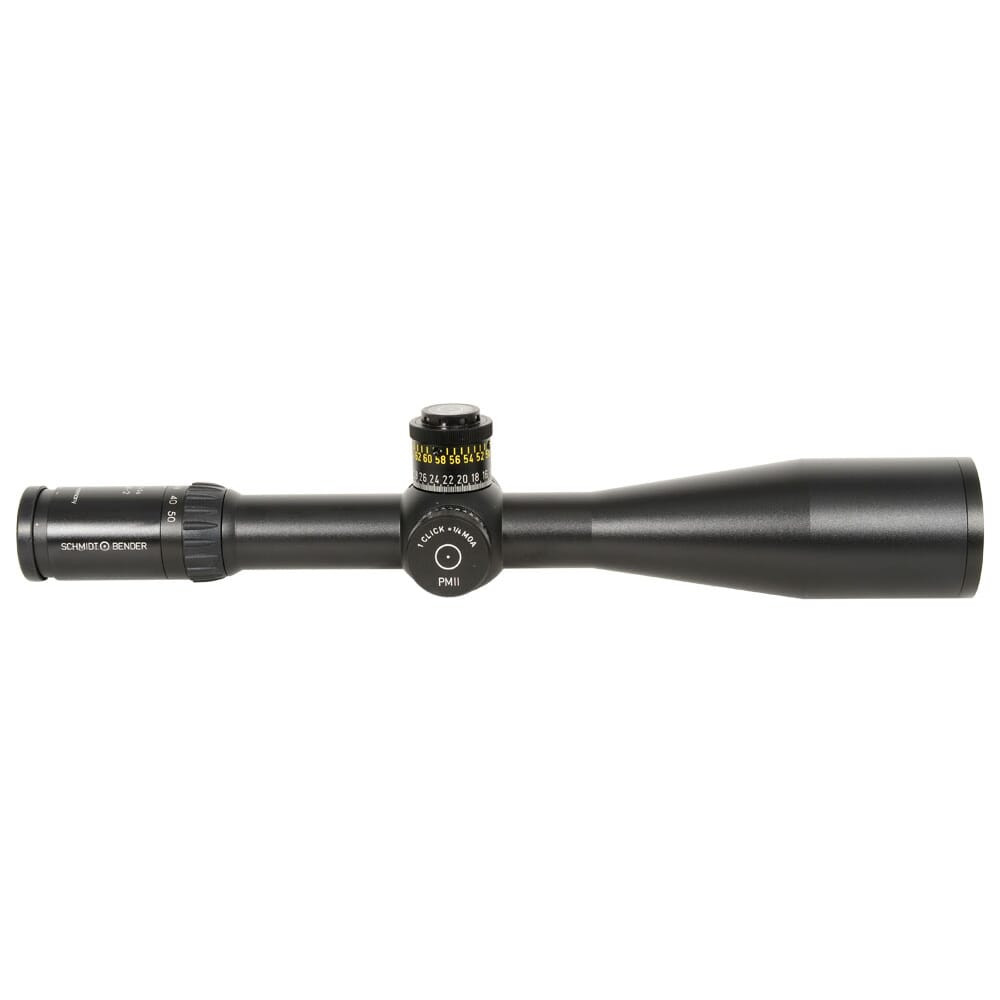 Schmidt Bender 12-50x56 PM II 2.BE P4F 1/4 MOA ccw DT / ST Black Riflescope 878-911-975-A8-A2