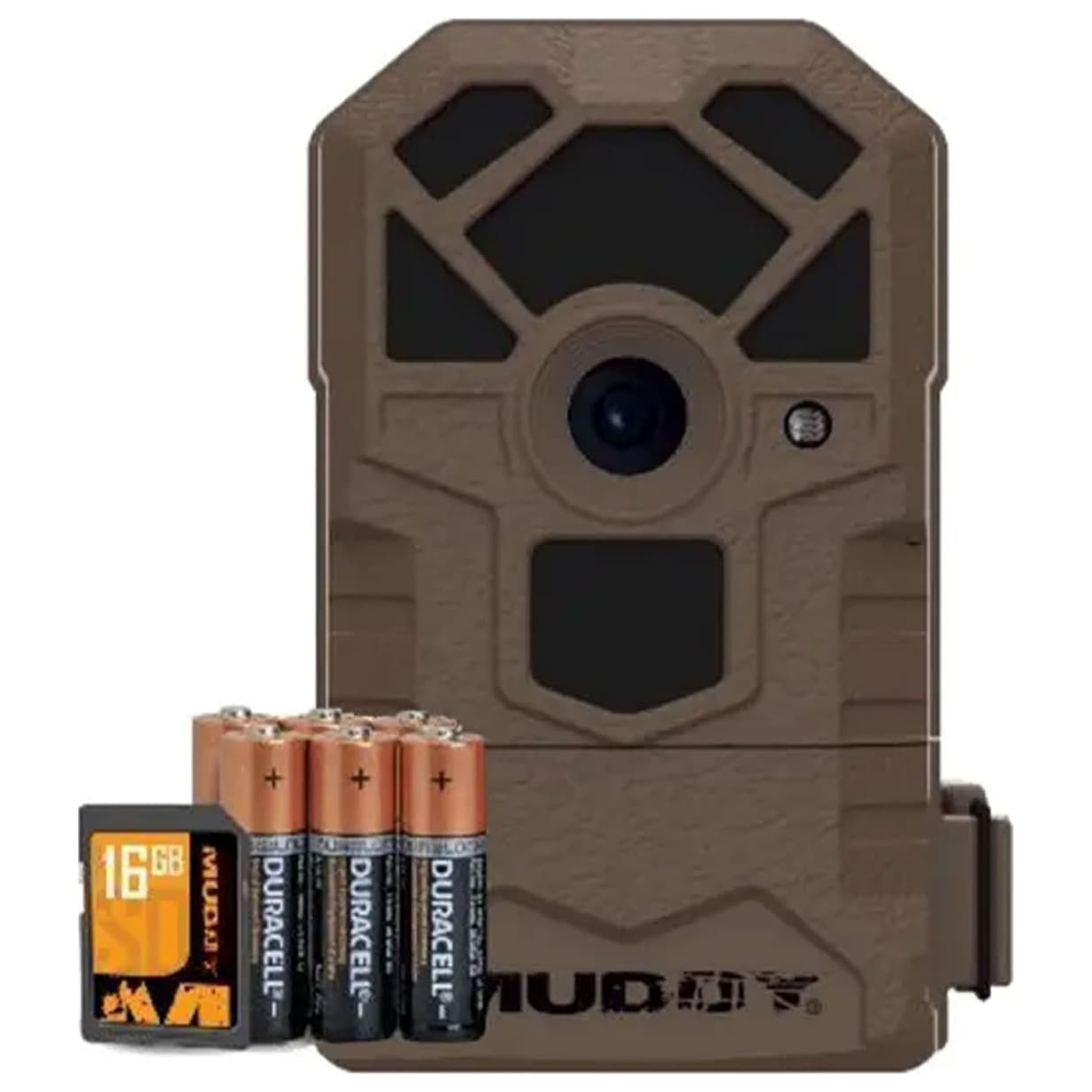 Muddy Pro Cam 14MP Trailcam w/ 8 AA Batteries, 16 GB SD Card, 720p 30fps Video, 80ft Detection Range MUD-MTC100K