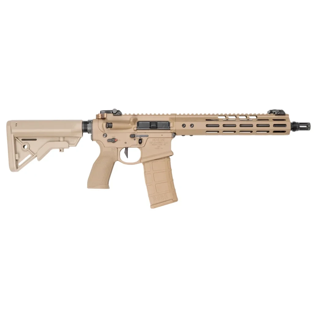 Noveske N4 Commando DDF 5.56mm 5/8x24 1:7 SS 11.5" Bbl Pig Pen FH NSR-10.75 M-LOK Love Handle SD-E Trigger Stock Receiver Ext FDE SBR 02002697-FDE