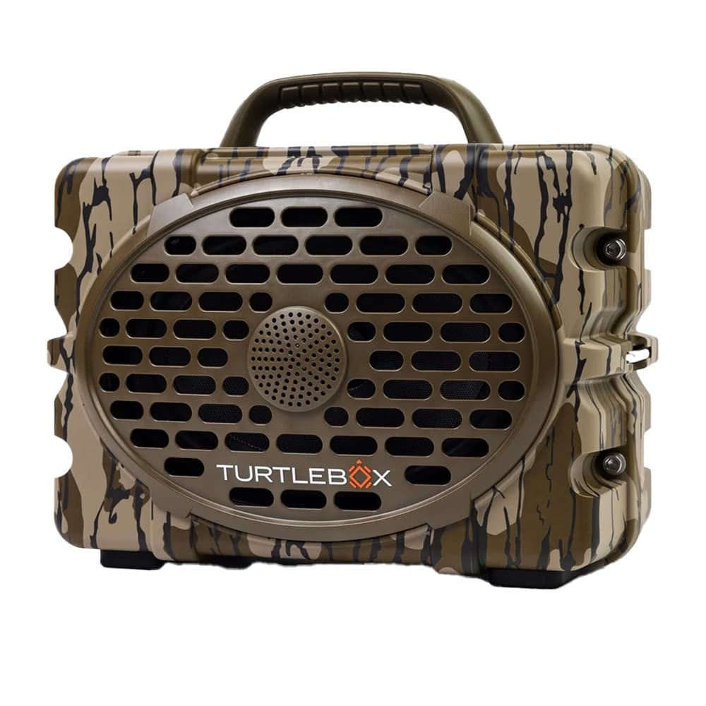 Turtlebox Original Gen 3 Outdoor Waterproof Speaker Mossy Oak Bottomland w/ Party & TWS Mode, 25hr Battery TB-ORIG-G3-BOTTOMLAND-MO BTTM-BRN-BRN-1