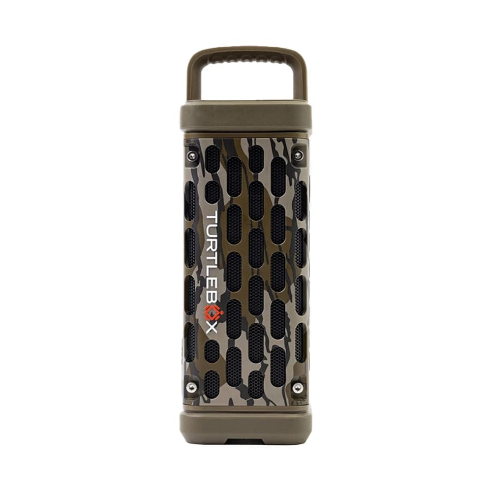 Turtlebox Ranger Outdoor Waterproof Bluetooth Speaker Mossy Oak Bottomland w/Party & TWS Mode, Magnetic Side Mounts, 12hr Battery TB-RANG-G1-MO BTTM-1