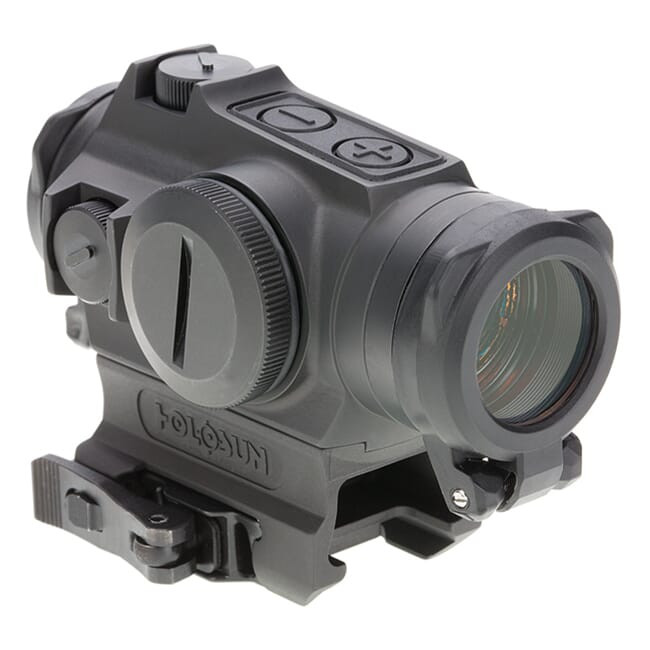 Holosun HE515GT-GR Titanium Green Multi-Reticle Circle Dot 20mm Micro Reflex Sight w/ Shake Awake and QD Mount - HE515GT-GR