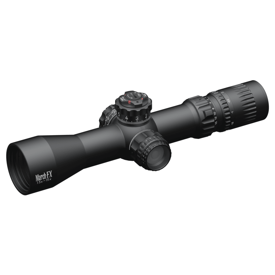 March F Tactical 1.5-15x42mm FML-4 Reticle 0.1MIL FFP Illuminated Riflescope w/Shuriken Dial Lock D15V42FIMLX