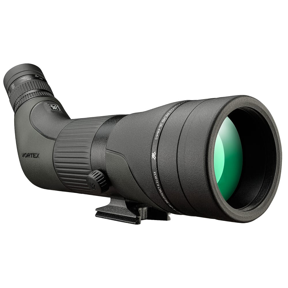 Vortex Crossfire HD 16-48x65mm Angled Spotting Scope w/Neoprene Case, Lens Covers, Lens Cloth CF-65A