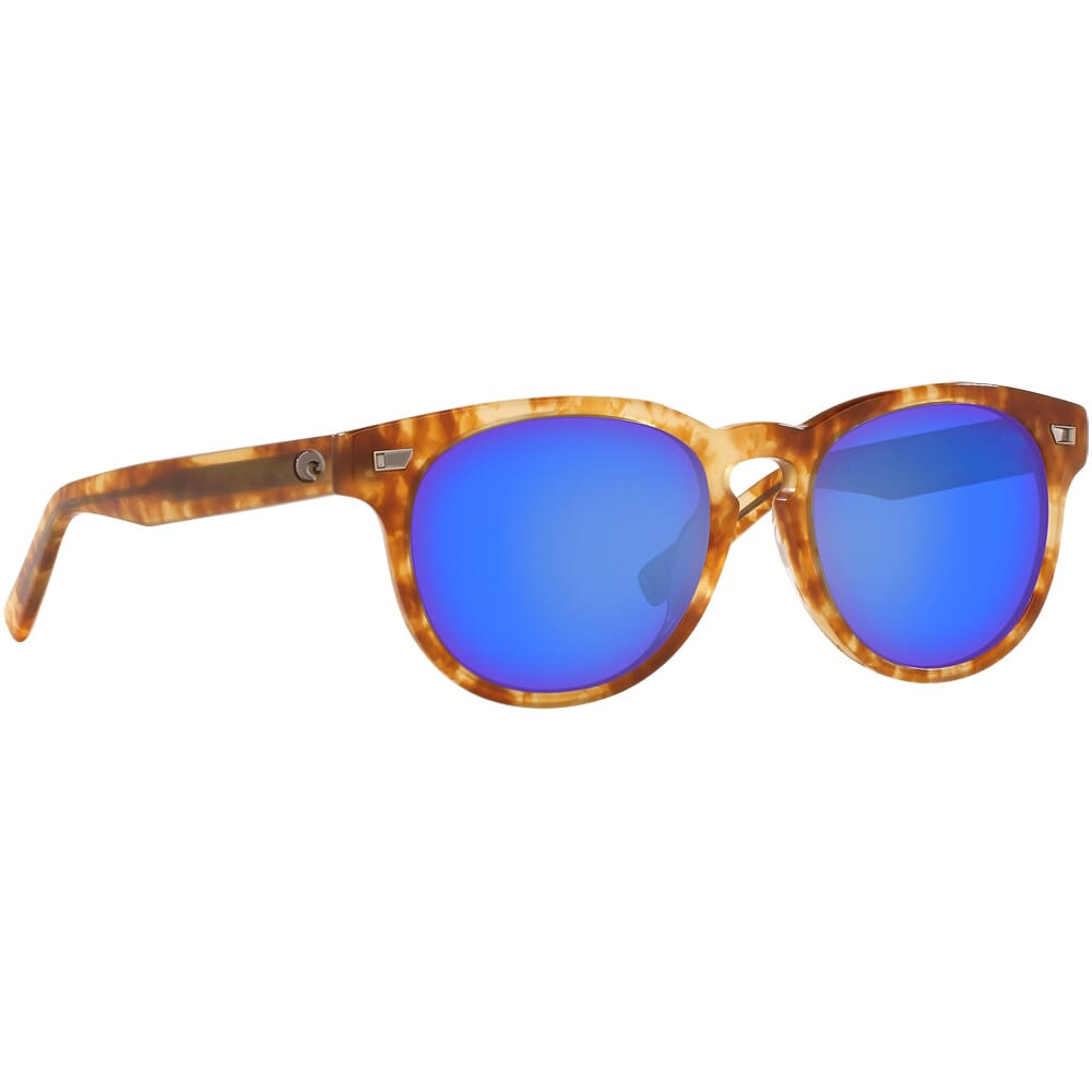 Costa Del Mar Shiny Kelp Frame Sunglasses w/ Blue Mirror 580G Lenses DEL-206-OBMGLP