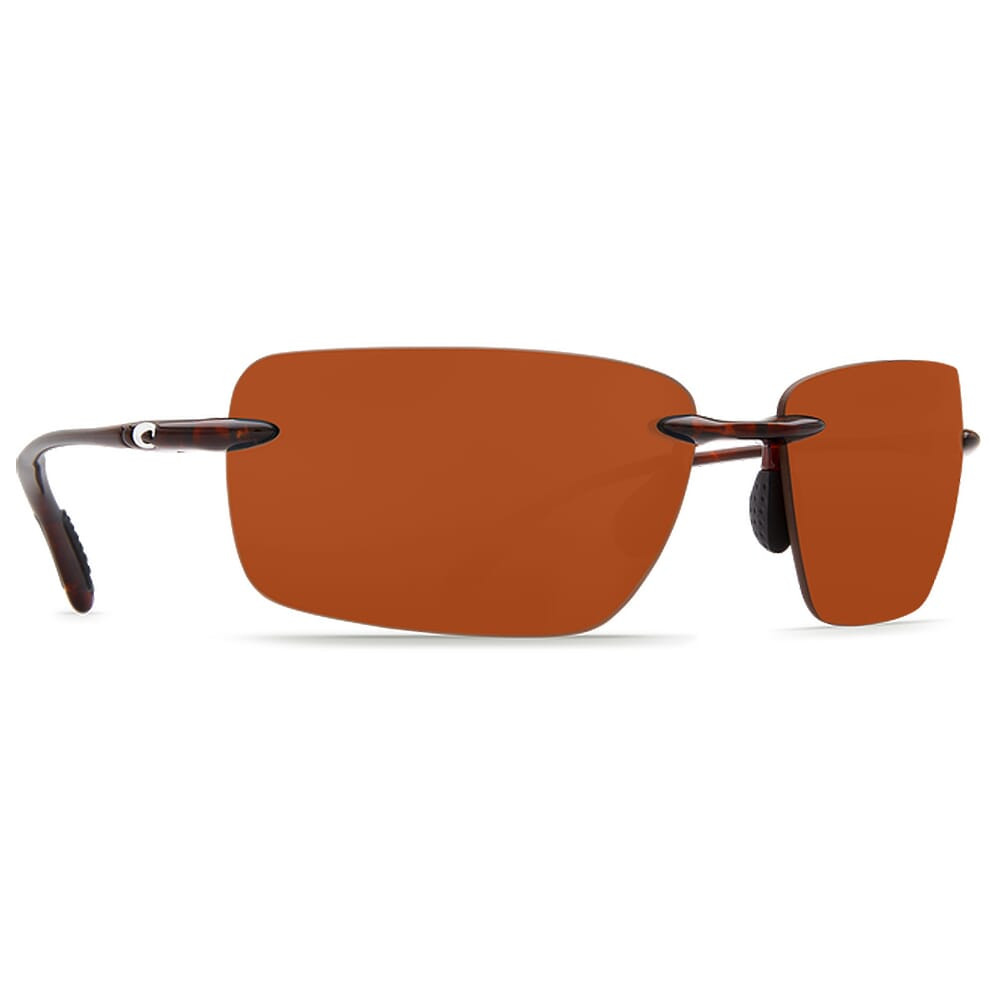Costa Gulfshore Tortoise Frame Sunglasses w/ Copper 580P C-Mate 2.00 Lenses GSH-10-OCP-2.00