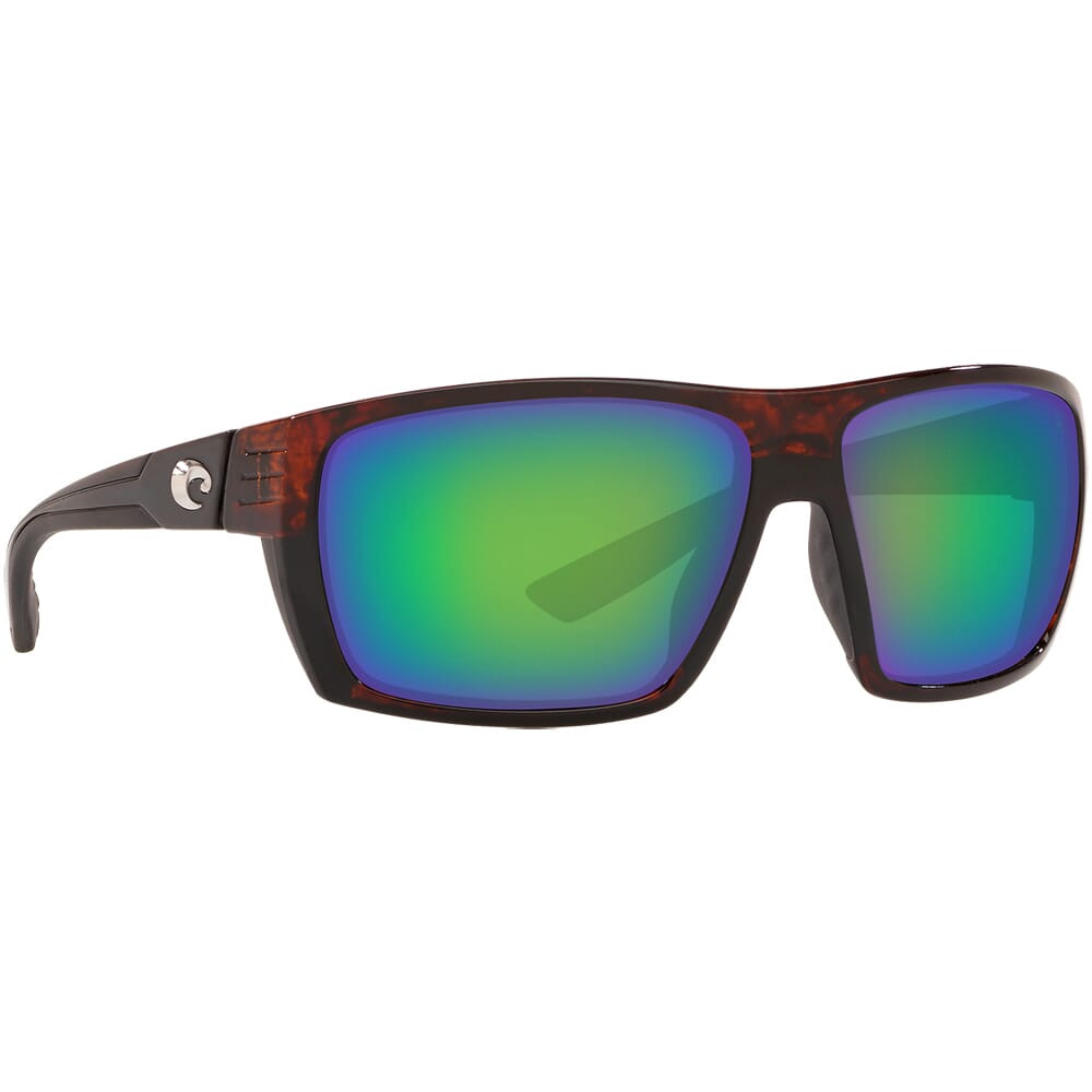 Costa Hamlin Tortoise Frame Sunglasses w/ Green Mirror 580G Lenses HL-10-OGMGLP