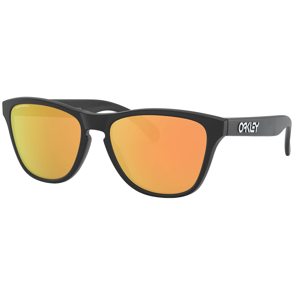 Oakley Frogskins XS Matte Black w/PRIZM Rose Gold Polarized Lenses