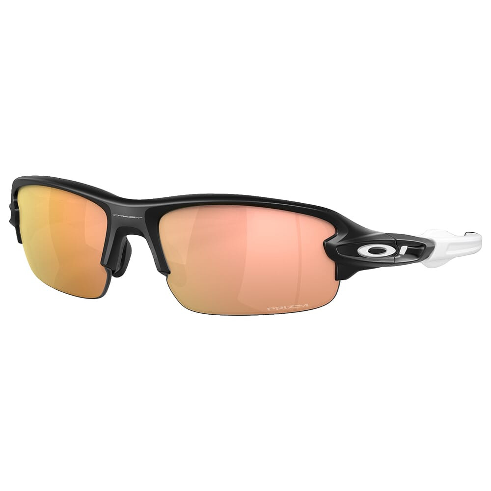 Oakley Flak XXS Matte Blk w/PRIZM Rose Gold Lenses OJ9008-1258