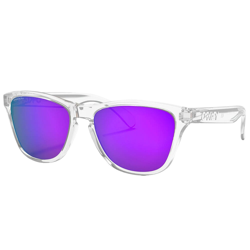 Oakley Frogskins XXS Clear w/PRIZM Violet Lenses OJ9009-0348