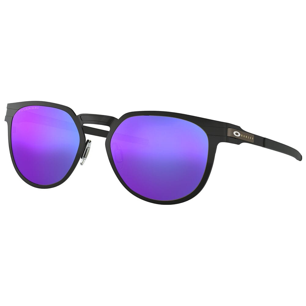 Oakley Diecutter Satin Black w/Violet Iridium Polarized Lenses OO4137-0655