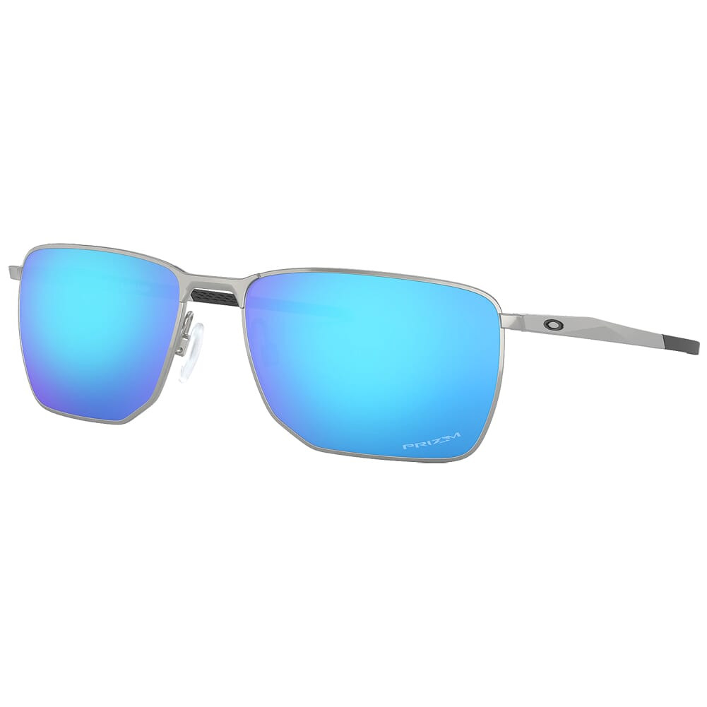 Oakley Ejector Satin Chrome w/PRIZM Sapphire Lenses OO4142-0458