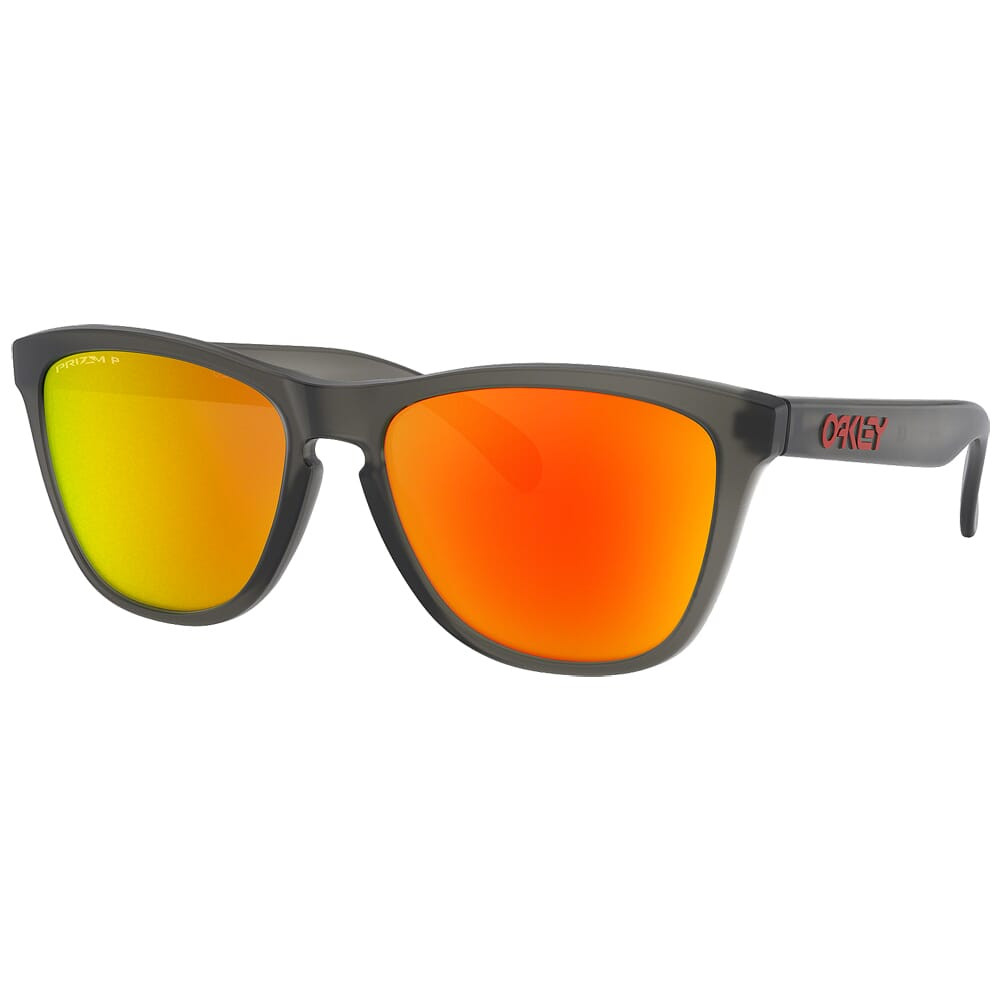 Oakley Frogskins Matte Grey Smoke w/PRIZM Ruby Polarized Lenses OO9013-F855