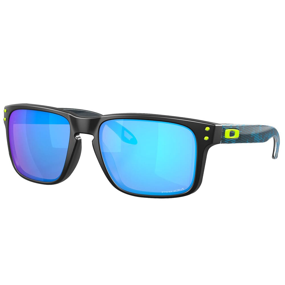 Oakley Holbrook Hi Res Polished Black/Blue w/PRIZM Sapphire Lenses OO9102-V555