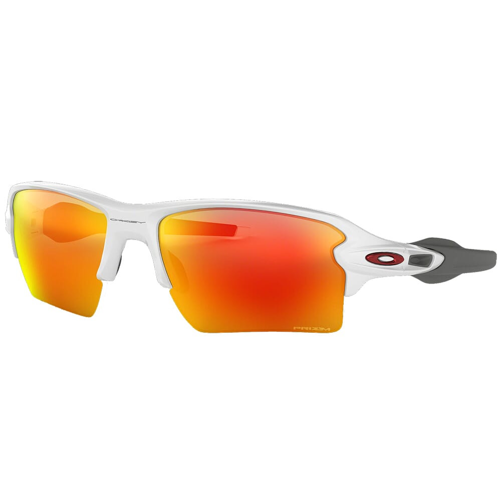 Oakley Flak 2.0 XL Polished White w/PRIZM Ruby Lenses OO9188-9359