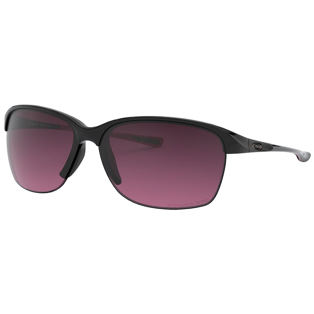 Oakley Unstoppable Polished Black/Smokey O w/Rose Gradient Polarized Lenses OO9191-10