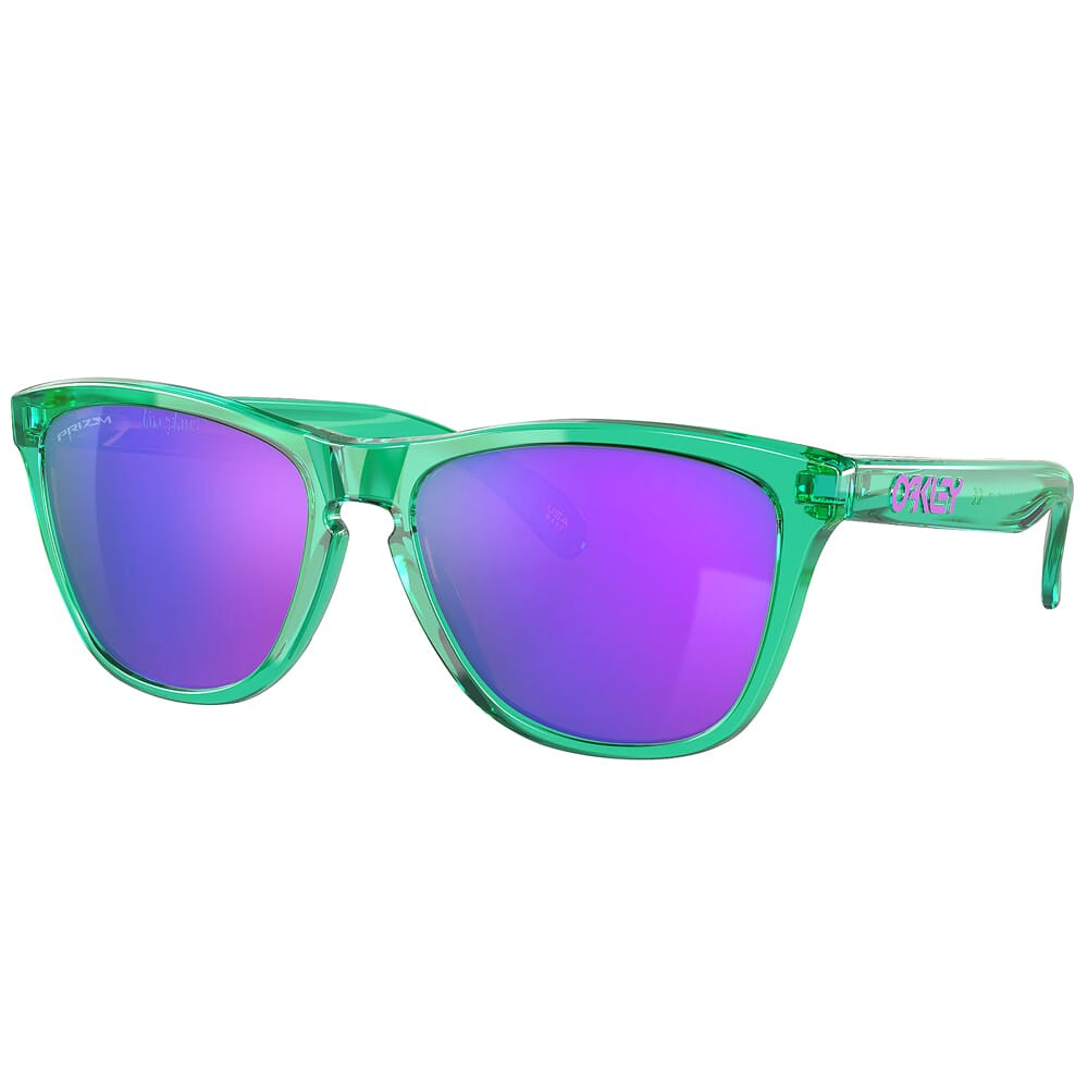 Oakley Frogskins (A) Translucent Celeste w/PRIZM Violet Lenses OO9245-C354