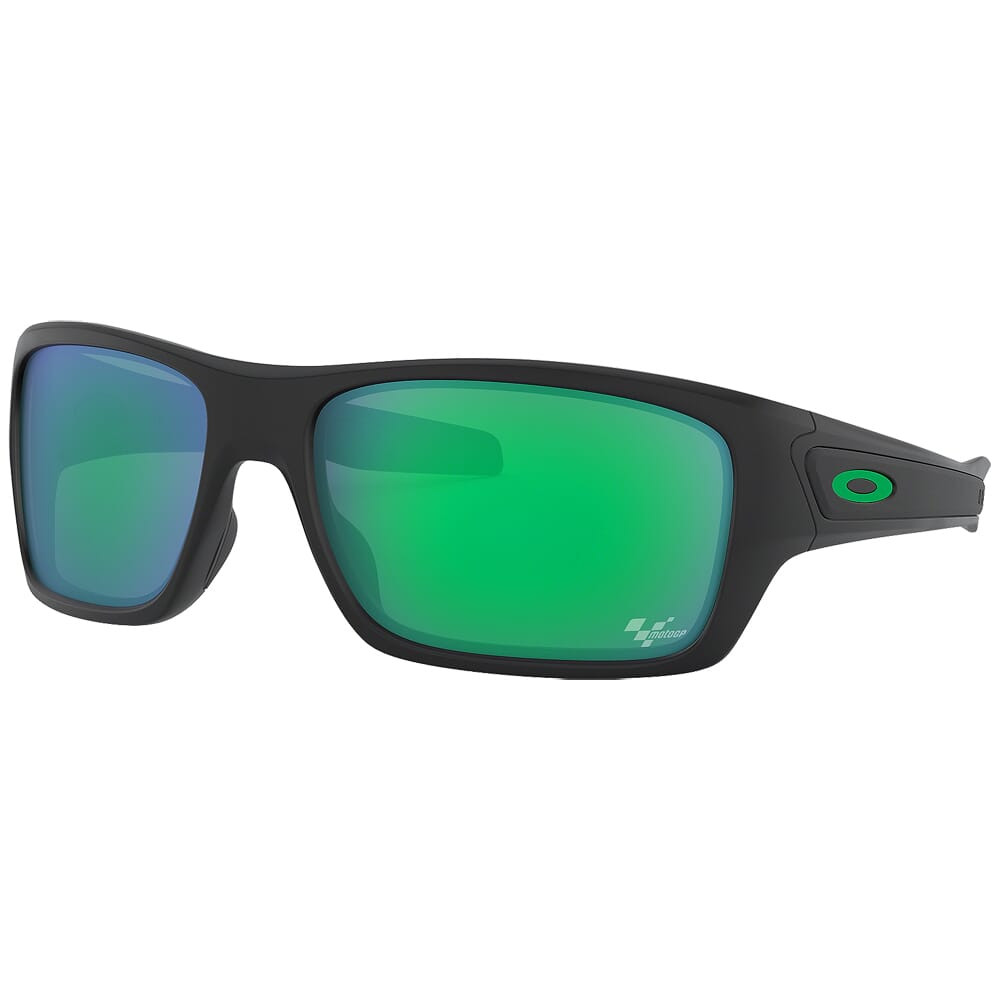Oakley Turbine Moto GP Matte Black w/Jade Iridium Lenses OO9263-15