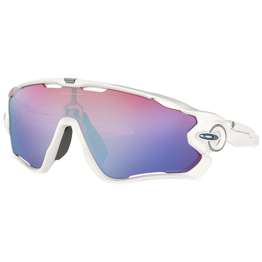 Oakley Jawbreaker Polished White w/PRIZM Sapphire Snow Lenses OO9290-2131